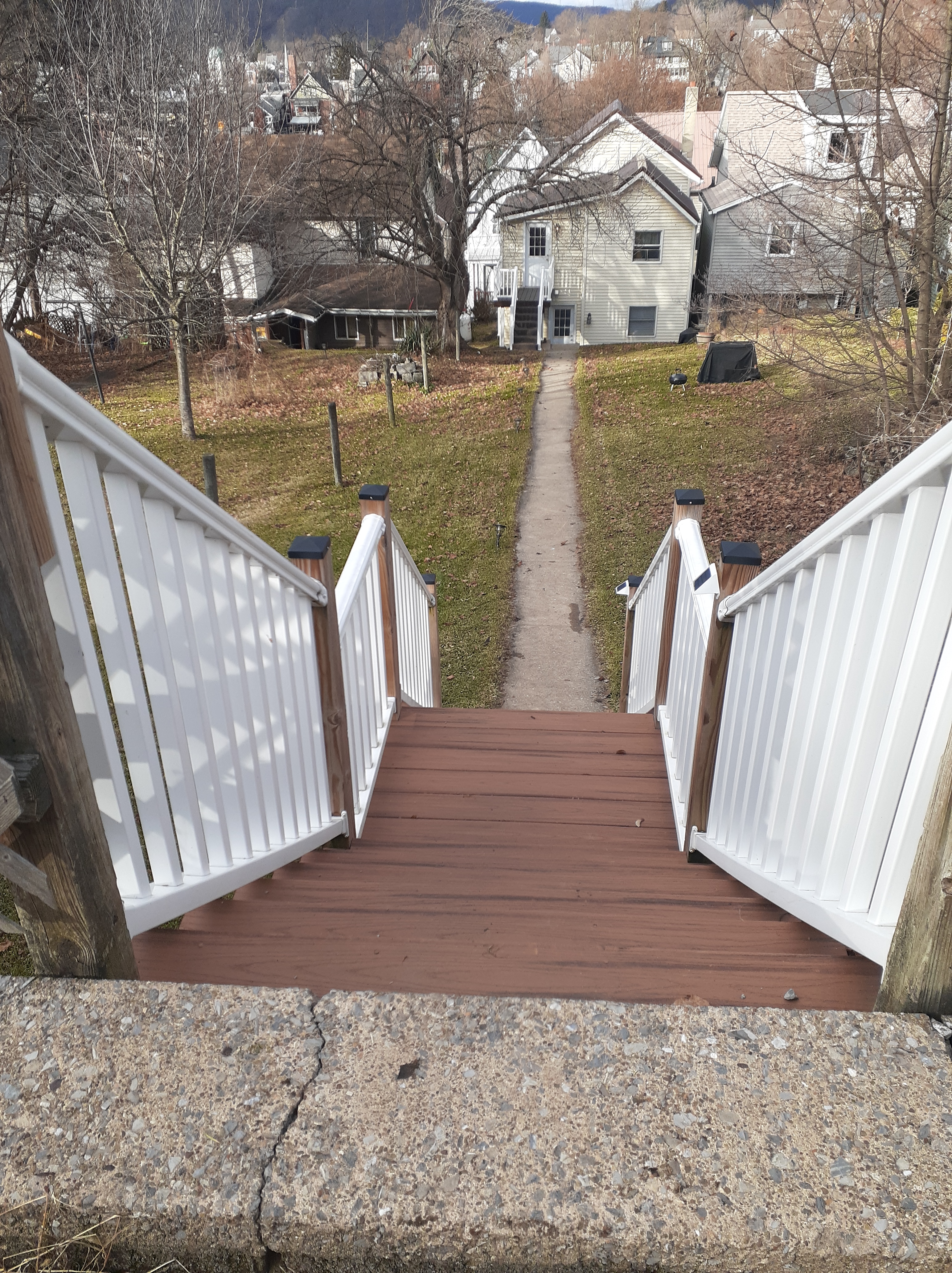 Steps from Parking Rear entrance